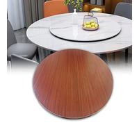 360° Wooden Serving Tray, 50-100 cm, No Installation Needed, Perfect for Family Dinners & Hotels, Red Brown Color - Ideal Rotating Platter for Entertaining