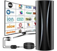 3600+ Miles TV Antenna Indoor, 360° Reception Digital Antenna for Smart TV and Old TVs, HD Antenna for Local Channels with Amplifier Signal Booster Support 4K 8K 1080p -40ft Thick Coaxial Cable