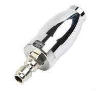 3600 PSI High Pressure Washer Turbo Nozzle with /4 Inch Quick Connect, Rotating Spray Tip for Rust Removal and Concrete Cleaning, Silver