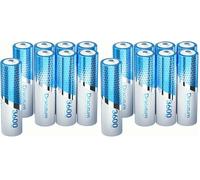3600mWh AA Rechargeable Batteries, 1.5V Lithium AA Batteries, Long-Lasting Double A Li-ion Batteries for Blink Outdoor Camera, 16 Pack