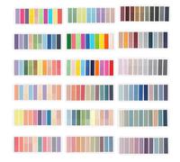 3600pcs Sticky Tabs - 18 Packs of Colored Index Tabs for Organizing and Marking - Transparent Writable Page Markers with Soft Colors - Ideal for School, Office, and Home Use - Easy to Stick and Remove