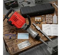 3600W Electric Demolition Hammer Jack Hammer Concrete Breaker 2 Chisels Heavy Duty