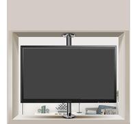 360Degree Rotating TV Wall Mount with Floor Base Adjustable Wall Bracket Swivel Shelf for Partition Compatible with TV Mounting Brackets for Optimal Viewing Experience