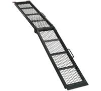 360kg Steel Mesh Folding Loading Ramp - Secure Strap & Hook - Van Loading