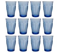 12x Duralex 360ml Picardie Highball Glasses Marine Juice Cocktail Drinking Set