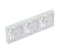 360mm Radiator Fan ARGB Computer Cooling 12CM One-Piece Air Pressure Case Fans PC Assembly Accessories(White,Reverse)