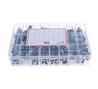 360Pcs 24 Value High frequency Aluminum electrolytic Capacitor set 1UF-1500UF 6.3V-50V Low Mixed Box kit PKNVKZIDK