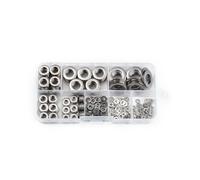 360Pcs 8 Sizes Stainless Steel Flat Washers Assortment Set M2/2.5/3/4/5/6/8/10