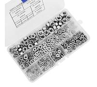 360pcs Less Steel Hex Nuts Coarse Thread American System UNC Nuts Fasteners Professional Accessories