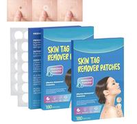 360PCS Microneedle Skin Tag Patches for Face and Body, Water-Resistant Breathable Skin Covers with Plant-Based Formula, Invisible Daily Care Pads for Home, Travel and Overnight Use, 2 Pack
