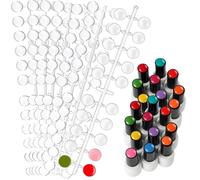 360Pcs Round False Nail Display Tips, Round Nail Color Display Tips, Professional Nail Polish Samples for Salon and DIY Nail Art Design, Nail Swatches for Easy Color Identification