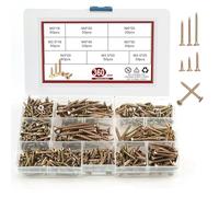 360Pcs Self Tapping Screws for Metal & Wood, M3, M3.5, M4 Self Drilling Screws Assortment Kit, Zinc Metal Multi Use High Performance for DIY, Furniture, Wood Working & Repairs with Storage Box