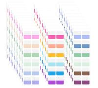 360PCS Sticky Index Tabs, Colored Strip Page Markers, Writable and Repositionable File Tabs Flags for Pages, Reading Notes, Classify Files, 12 Colors