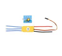 360W 30A High Power 12V DC Brushless Motor Speed Control PWM Controller, DC Motor Speed Drive Controller Driver Module, Adjustable Timing and Temperature Protection for Model Plane