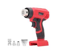 360W Cordless Heat Gun Kit with 4 Nozzles Compatible with 18V 48-11 - 1811 Lithium Battery - 400 Degree Celsius Hot Air Tool for Shrink Tubing and Wrap - Heating Equipment