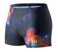 361º Jammers Swimsuit for Men, Competition Lap Swim Suit, Square Leg Endurance Training, Blue, XXXXL
