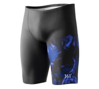 361 Swim Jammers for Men, Pro Racing Training Swimsuit, Chlorine Resistant Endurance, Black A, XL