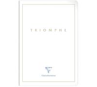 Clairefontaine 36170C Collection Triomphe GOLD A White Sewn Notebook - A4 21x29.7 cm - 96 Plain White Pages - 90 g Paper - Card Cover with Gold Marking