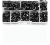 362/279piece Metric Hex Nuts Set M2 M3 M4 M5 M6 M8 M10 M12 M14 M16 Black 8.8 Grade Steel Hexagon Nut Assortment Kit Set-362piece set
