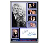 (362) Kenny Rogers & Dolly Parton Music Legends Signed A4 Photograph (21 X 297 CM) Art Work Wall Art Display (REPRINT) #####