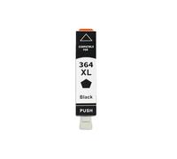 364 364XL Ink Cartridge, Compatible with HP, 3070A 3520 3522 | With chip, dye ink, black magenta cyan yellow photoblack; 4620 4622 5510 5511 5512 5514(1 Black,364XL)