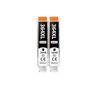 364XL Ink Cartridge Compatible For HP Photosmart 5510 5515 | High Capacity Cartridge, Sharp Text, Vivid Colors, Stable Ink Supply, Easy Installation(2bk)