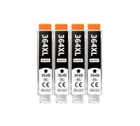 364XL Ink Cartridge Compatible For HP Photosmart 5510 5515 | High Capacity Cartridge, Sharp Text, Vivid Colors, Stable Ink Supply, Easy Installation(4bk)