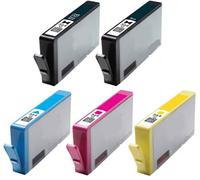 364XL Set of 5 Compatible Photo Bk & C/M/Y/K Ink Cartridges
