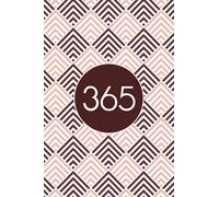 365 / 366 Day A Page Undated Diary - Planner - Journal: Deco Diamond: Page Per Day One Year Blank Notebook, 366 Unlined Pages Numbered 1-366 At Base, 3 Notes Pages, Minimalist Interior, Art Deco Cover