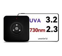 365-400nm UVA and 730nm Far Red Meter, Photon Flux Testing Tool for LED Grow Lights