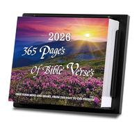 365 Bible Verses - 2025 Bible Calendar from January 2025 to December 2025, 5.94" x 4.92", Bible Verses Calendar 2025 with Thick Paper, Adjustable Easel, Bible to Guide, Comfort, and Inspire