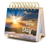 365 Bible Verses Daily Flip Desk Calendar - Undated Reusable Perpetual Flip Verses Christian Inspirational Gift for Men & Religious Gifts for Women (Bible Verses NIV)