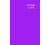 365 Day Journal: 6 x 9 inches, Undated, 1 Page Per Day, 366 Blank Pages, Unlined, Yearly Diary, Purple Cover