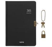 365 Days Secret Journal A5 Lockable Notebook Hardcover Password Notepad Daily Journal Memo Pad Blank Page Bullet Travel Dairy with Code Lock