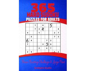 365 Hard Sudoku Puzzles for Adults - Brain-Boosting Challenge & Large Print