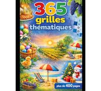365 Mots Mêlés: Un par Jour pour l'Année : Grand Cahier d'Activités Seniors Gros Caractères | Grilles Thématiques Organisées par Mois et Saison | Idéal Cadeau Retraite, Anniversaire, Noël
