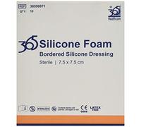 365 Self Adhesive Silicone Foam Wound Dressing Pad 7.5 x 7.5 cm - Pack of 10 (Ref 36590071)