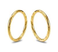365 Sleepers 2Pcs Handmade in Australia 925 Solid Sterling Silver Faceted Hinged Sleeper Earrings - 18G Hypoallergenic Nickel Free Nose Lip Septum Tragus Helix Hoop Ring, 8mm-14mm