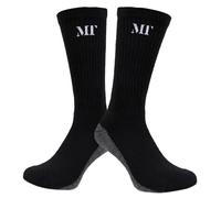 365 Stores Men's Big Foot Crew Work Socks with Logo, Fully Cushioned, Size 11-14, BLACK (UK, Numeric, 11, 14, Plus, Regular, 10, Black)