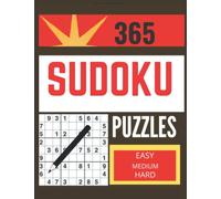 365 sudoku puzzles Easy medium to hard: Sudoku with Solution Fun Puzzles to Boost Your Brain Power day by day increases