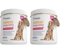 365 Turmeric for Dogs with Active Bioperine Black Pepper | Natural Premium Turmeric Curcumin Capsules suitable for Cats, Horses & Pets Powerful Antioxidant Supplement for Hip & Joints (Pack of 2)