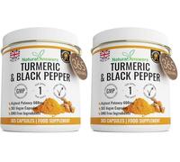365 Turmeric with Black Pepper Capsules 1 Year Supply High Strength Tablets 365 Vegetarian Capsules One A Day Turmeric Curcumin Supplement (Pack of 2)