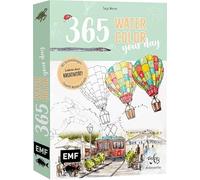 365 - Watercolor your day - Entdecke deine Kreativität!: Mit Zeichenübungen, Aquarell-Motiven und mehr