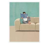 365 Ways To Say FO Poster by Giselle Dekel 50 x 70 cm Turquoise Wall art Wall decor