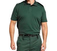 365 Workwear Ambulance Emergency Services Polo Shirt, Dark Green, Coolpass Fabric, with Epaulettes and Pen Pockets