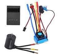 3650 3100KV Bless Motor ESC Program Card Set, 1/10 RC Car Replacement Part, Performance 45A 60A 80A 120A Bless ESC with 50000, y l for RC Car Upgrade (80A)