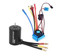 3650 Motor 3100KV Brushless Motor with ESC, 45A-120A Programmable Electronic Speed Controller, RC Car Replacement Part for 1/10 Scale Off - Road and On - Road Models (60A)