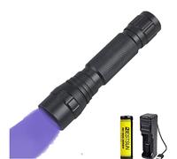 365nm Ultraviolet Light Torch UV Black Light Flashlight Professional for Detecting Minerals Diamond Scorpions Document Verification Fluoresces in Cosmetics(Rechargeable)