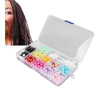 365pcs Hair Braiding Beads, Colorful Hair Braiding Stylish Beads for Unique Hairstyles, Multipurpose Hair Dreadlocks Beads Accessories