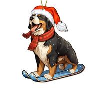 365Rustic 2 Side Printed Bernese Mountain Wooden Christmas Ornaments 2025, Keepsake for Women, Men and Friends, Bernese Dog Christmas Tree Ornaments, Christmas Tree Decorations